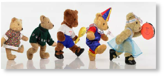 Photo of dancing bears for pre-school ballet syllabus